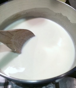 mixing milk