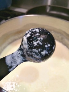 spoon curdled